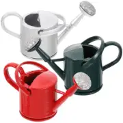 3 Pcs Mini Kettle Child Kid Watering Can Miniature Decoration Metal
