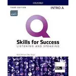 Q：SKILLS FOR SUCCESS 3/E LISTENING AND SPEAKING 半冊課本 INTRO A <華通書坊/姆斯>