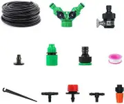 50M Hose Garden Irrigation System with Timer Plant Watering DIY Kit 201PCS