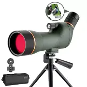 20-60 X Spotting Scope With Adjustable Tripod HD Dual Focus for Target