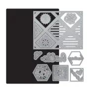 Tonic Studios Die Set-Hexagon & Diamond Tiles