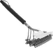 FUNOMOCYA Multi Functional Camping Grill Brush Heavy Duty BBQ Cleaner Tool with Scraper for Grills Ovens Stoves Portable Design for Easy Cleaning Maintenance