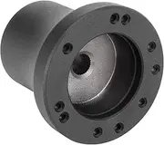 Steering Wheel Hub Adapter, Golfcart Steering Wheel Adapter Easy Installation Stable and Smoother Surfaced for 5/6 Hole (A (black))