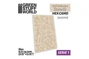 Green Stuff World: Self-Adhesive Stencils - Hex Camo