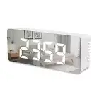 Digital Alarm Clock Desk Alarm Clock LED Mirror Alarm Clocks Temperature Disp