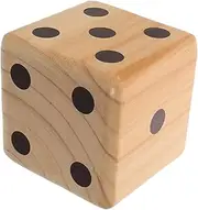 ORFOFE Giant Wooden Dice for Backyard Games Large Lawn Game Dice and Safe Educational for Family Fun Parties Camping Learning Activities