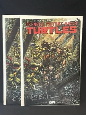 TMNT #1 2-PK Kevin Eastman Trade/Virgin Signed W/COA’s