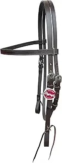 Kayfcrafts Western Oiled Leather Browband Headstall | Horse Working Tack 5/8"