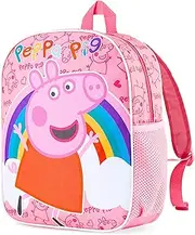 [Peppa Pig] School Bag Kids Rucksack Preschool Primary Nursery Bag for Girls Travel Holiday Gifts for Girls, Pink, One Size, Backpack