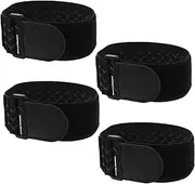 Gogogmee 4pcs Elastic Boot Bands Hook and Loop Straps for Cable Management and Outdoor Activities Durable and Comfortable Ankle Straps for Fishing and Cycling Flexible Storage