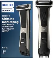 PHILIPS Norelco BG7030/49 Bodygroom Series 7000, Showerproof Dual-Sided Body Trimmer and Shaver for Men