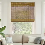 CHICOLOGY Bamboo Roman Shades - Smart Choice Eco-Friendly Light Filtering Blinds for Windows, Premium Quality, Ideal for Home, Fox, 27" W X 64" H