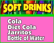 Soft Drinks DECAL Mexican Water Cola Soda Truck Concession Sticker M
