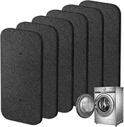 6 Pcs Tumble Dryer Sponge Filters, Foam Strainer for Condenser Tumble Dryer, Reusable Replacement Sponge Evaporator for Hoover Candy 40006731 (275 x 125 x 10 mm) - Black