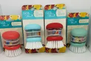 Pioneer Woman Soap Dispensing Palm Brush New!