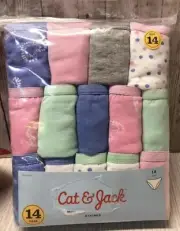 NEW Cat & Jack Girl’s Bikini Underwear 14 Pairs Size 14 FREE SHIPPING
