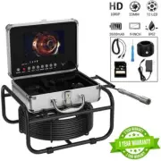 7 In LCD Monitor Sewer Camera 98.4ft/30m Drain Pipe Inspection Camera HD 1080P