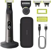Philips OneBlade Pro 360 Authentic Face & Body Electric Beard Trimmer, Shaver and Bodygroomer, 3X 360 Blade, 1x 20-Length Comb, 1x Body Kit, 1x Charging Stand, 1x Travel case, QP6652/35