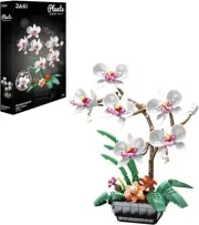 VOXIV Orchid Flowers Building Set, 581PCS Artificial Plant Building Set for Home