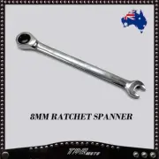 8MM H8 RATCHET RATCHETING COMBINATION RING OPEN END SPANNER WRENCH GEAR 8 MM
