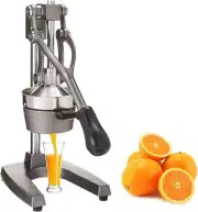 Manual Citrus Juicer, Commercial Hand Orange Juice Squeezer (Gray)