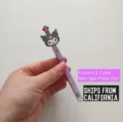 Kuromi 2color Mini Ballpoint Pen (Sanrio Official Product) Ships from: CA, USA