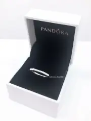 NEW Authentic PANDORA 925 Silver Polished Multifaceted Stackable Ring 198343CZ