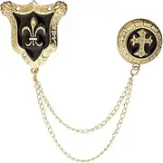 [Generic] Scout Logo Shield with Hanging Tassel Lapel Pin Badge Coat Suit Jacket Wedding Gift Party Shirt Collar Accessories Brooch