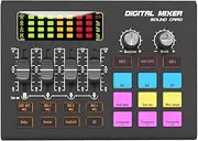 Snblzhef SX10 Mixer Live Sound Card Mobile Computer Game Recording Live Microphone Karaoke Instrument Dedicated Audio Console