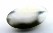 3 1/5 Inch Oval White Gray Opal Crystal Massage Stone Gemstone Gem Stone EBS8865