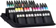 [Winsor & Newton] ProMarker Watercolour Marker, Basic Collection, 2 Tips: Brush and Fine Tip, Lightfast, Highly Pigmented Watercolour Colours in Marker for Calligraphy, Drawings, 24 Colours Set,Multi
