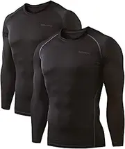 [DEVOPS] 2 Pack Men's Thermal Long Sleeve Compression Shirts