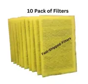 Fast-Shipped-Filters 10 MicroPower Guard® Air Cleaner Replacement Filters Yellow