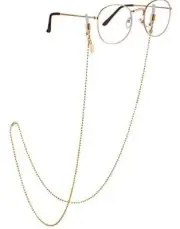 Glasses Chain, Eyeglass Strap For Women Sunglasses - 18k Gold Faceted Beads