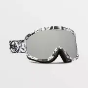 Volcom Footprints Goggles Op Art Silver Chrome + BL Yellow