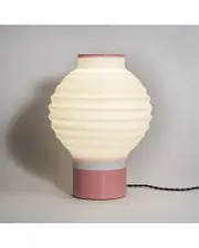 JONATHAN Y Asian Lantern 15in 3D-Printed Dimmable LED Table Lamp