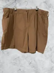 New with Tags Autograph Size 26 Volume Cotton Shorts Taupe RRP $74.99
