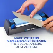 Sharp Pebble Knife Sharpening Stone Kit-Grit 1000/6000 Wet Stone w/ ANGLE GUIDES