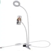 Selfie Ring Light with Cell Phone Holder Stand for Live Stream/Makeup, LED Ca...