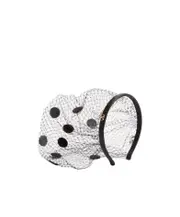 velvet with veil headband One size black