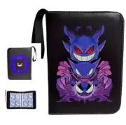 Pokemon TCG Gastly, Haunter, Gengar Zip Up 50 pages Holds 400 Card Binder New!
