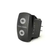 "Turn Signal" Standard Rocker Switch Flip SC3N-N-A67 DPDT - Non-Lighted