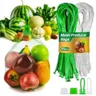 Mesh Produce Bags - 20Inch Mesh Vegetable Bags Onion Storage Bags Net with Lo...