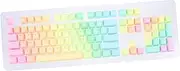 LOORGVEL Translucent Pbt Material Keycaps Key Mechanical Keyboard Caps Light Transmitting Keyboard Keycaps for Gaming Pc Easy to Install