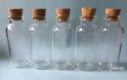 10pcs 20ml Empty Sample Vials Clear Glass Bottles with Corks Jars 65*28*20mm
