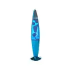 Blue-Blue-Blue Metallic Peace Motion Lava Lamp Magma Light Bed Diamond Shape
