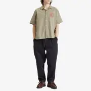 Folk Soft Collar Short Sleeve Shirt