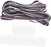 1Set Solderless Pin LED Strip Connectors for LED Strips Transparent Lighting Connectors with Core Wire for Easy Installation