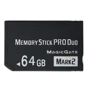 64GB Memory Stick Pro Duo Adapter Card for PSP 2000 3000 Cybershot Camera Parts