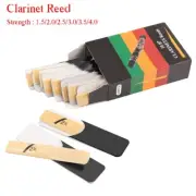 10Pcs Traditional Clarinet Reeds Strength 1.5/2.5/ 4.0 Clarinet Accessories
